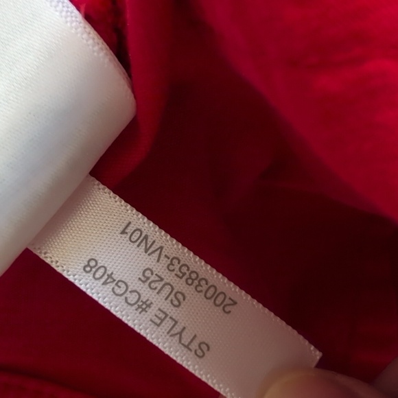 Jcrew Factory Women’s Red Wide-Leg Cropped Pants 26 - Picture 4 of 7